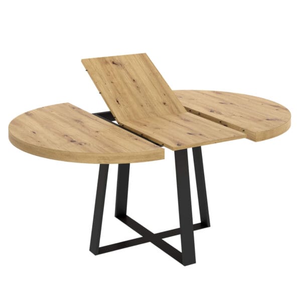 Mesa comedor redonda NORDIC extensible