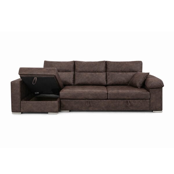 Sofá-cama chaiselongue FLEX chocolate