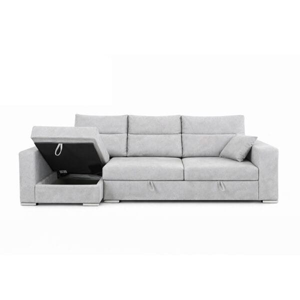 Sofá-cama chaiselongue FLEX plomo
