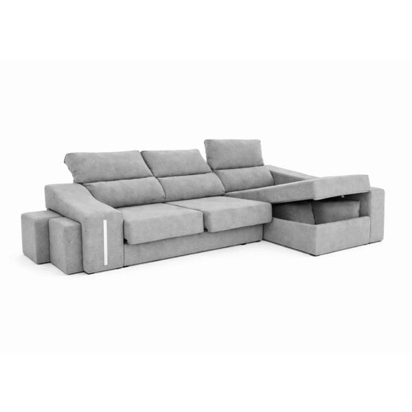 Sofá chaiselongue URBAN gris